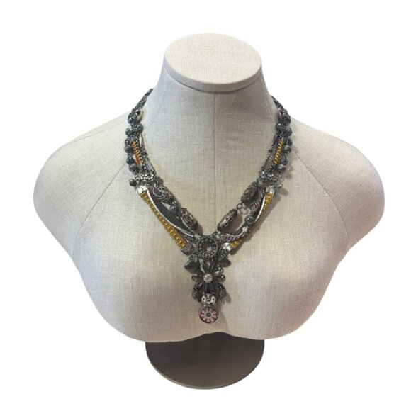 Ayala Bar Grey + Yellow Necklace - Picture 1 of 3